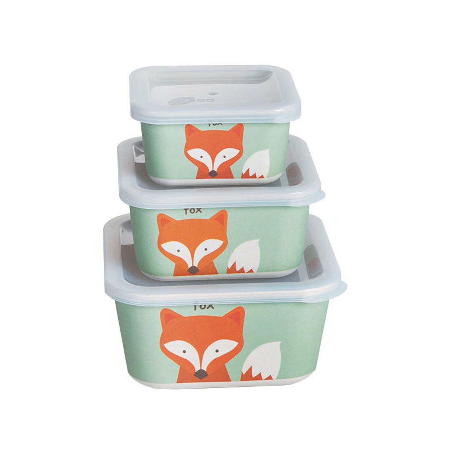 Contenitori tris per merenda in bamb&ugrave; - Bamb&ugrave;