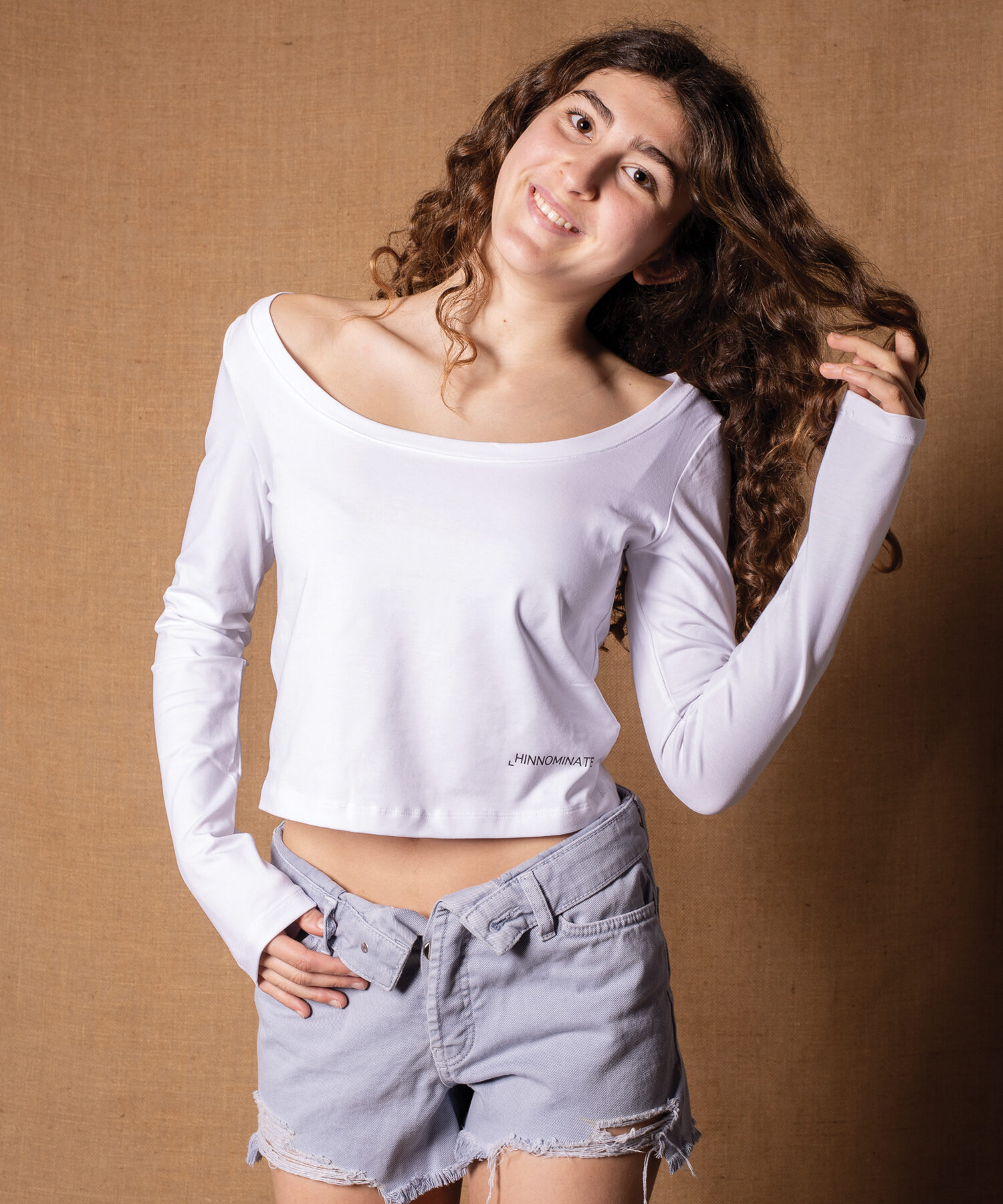 Alternative view of CROP TOP Bianco - Hinnominate