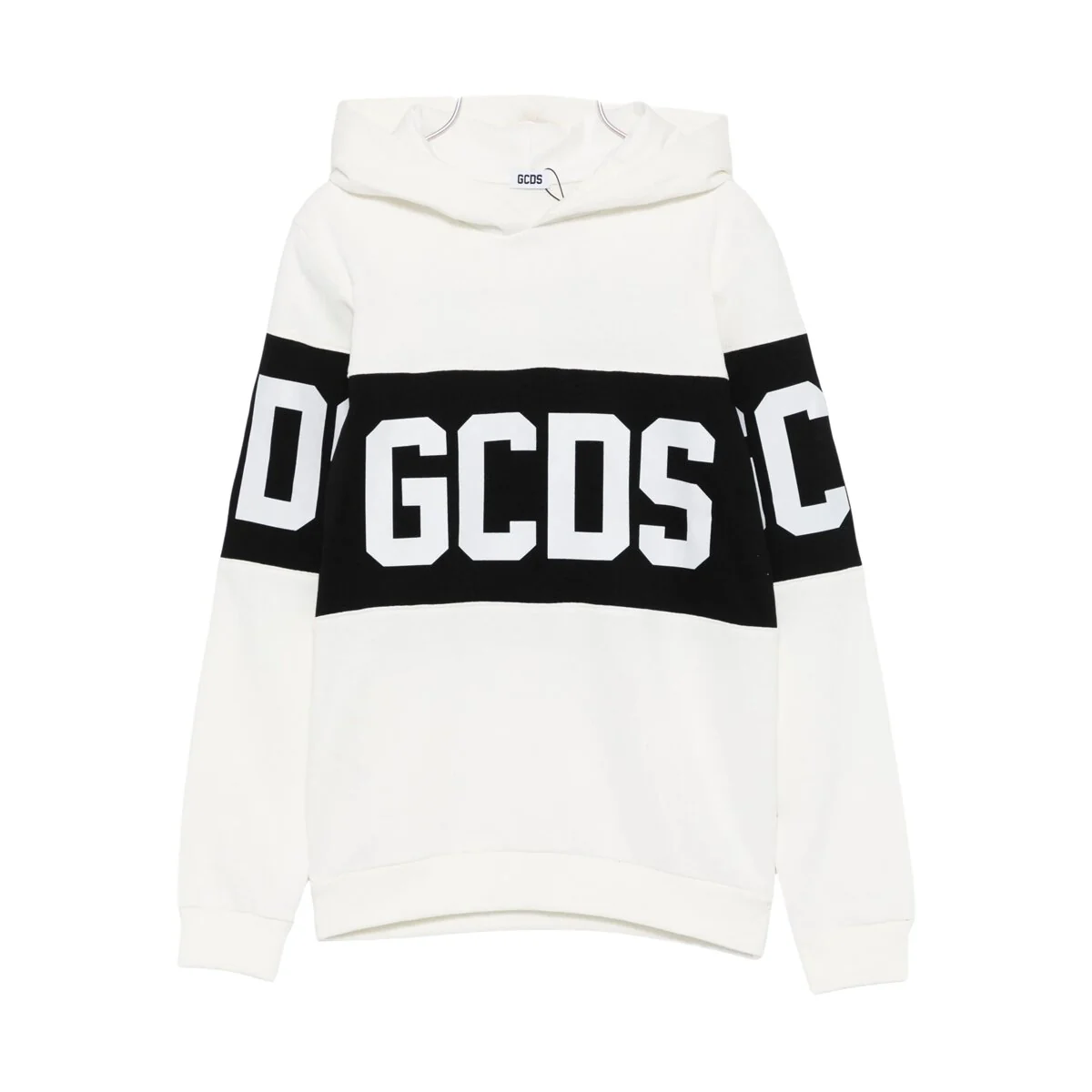BAND LOGO HOODIE Bianco - GCDS