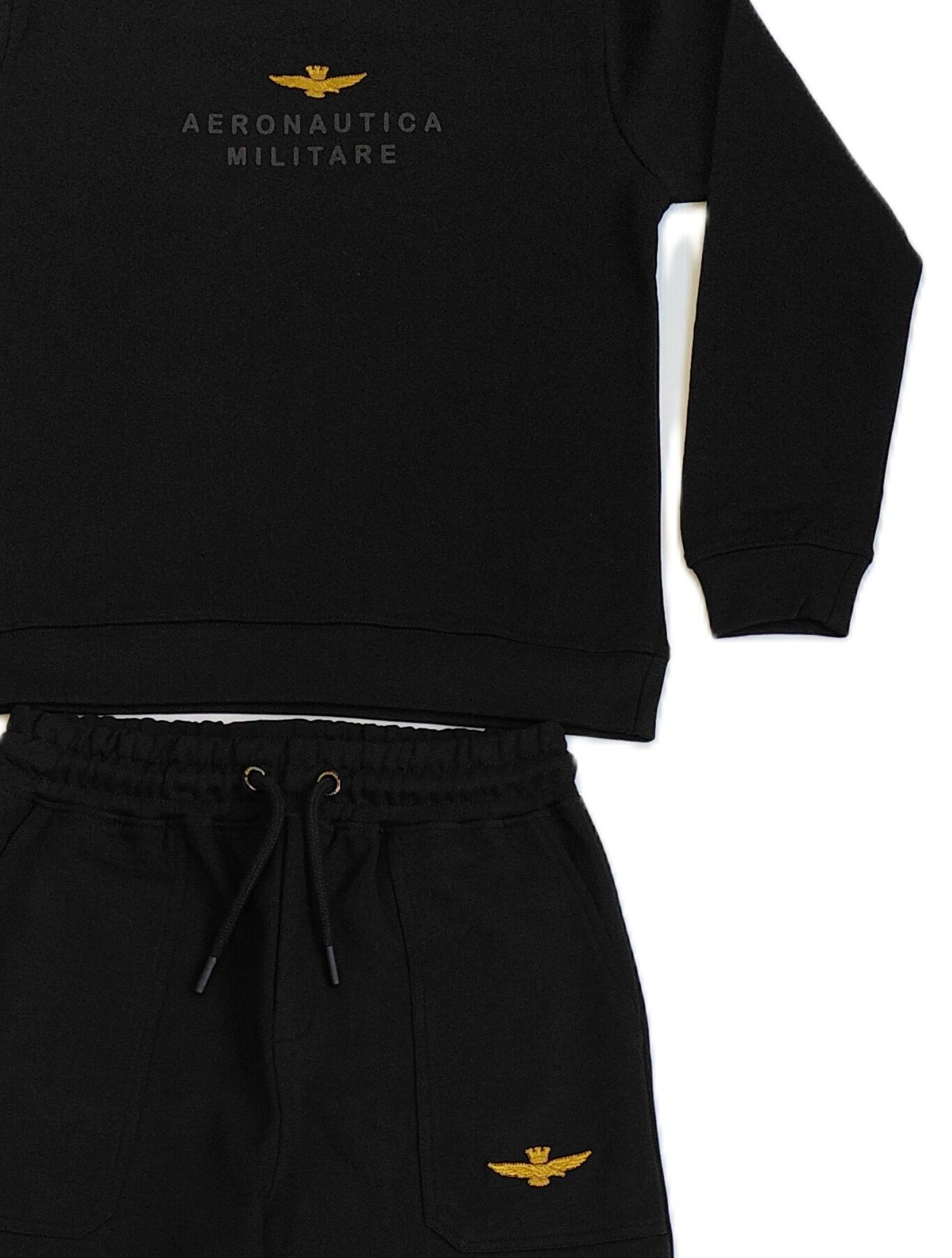 Alternative view of FELPA SET FULL-ZIP CARGO COMPLETO Nero - Aeronautica Militare