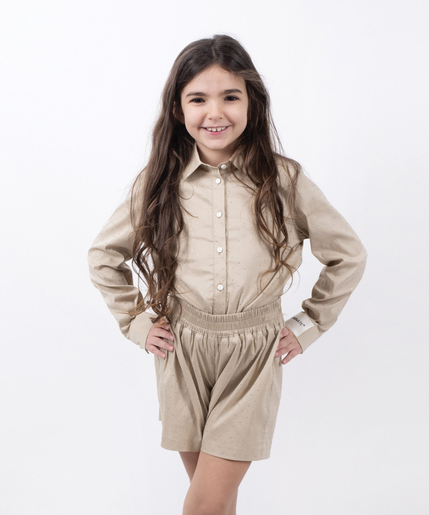 Alternative view of Camicia Beige Sand - Hinnominate