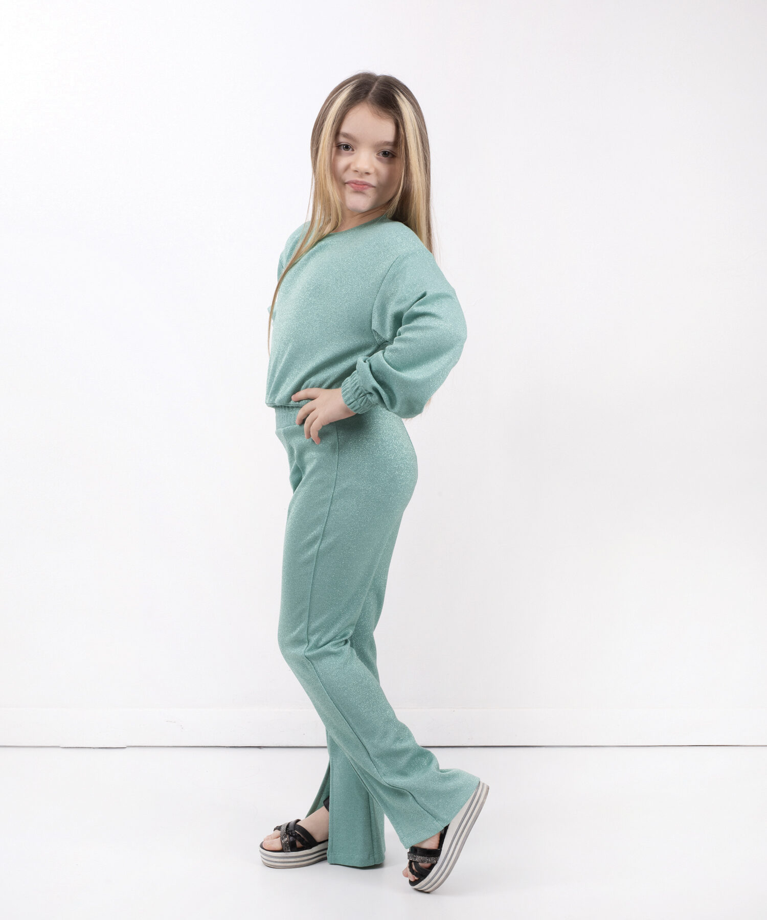 Alternative view of Felpa Verde Giada - Hinnominate