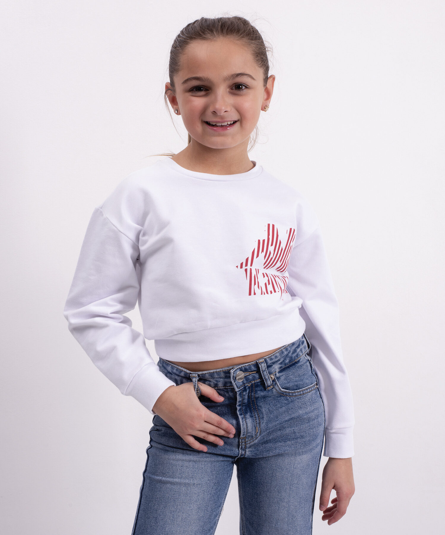 CROP SWEATSHIRT White - Kappa