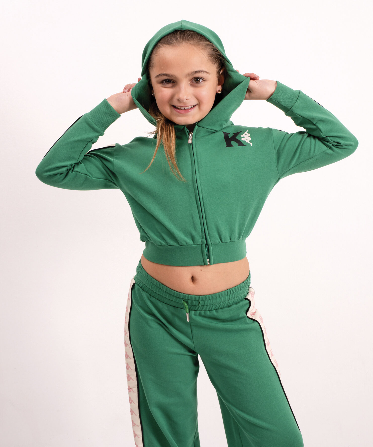 CROP SWEATSHIRT Plum Green - Kappa