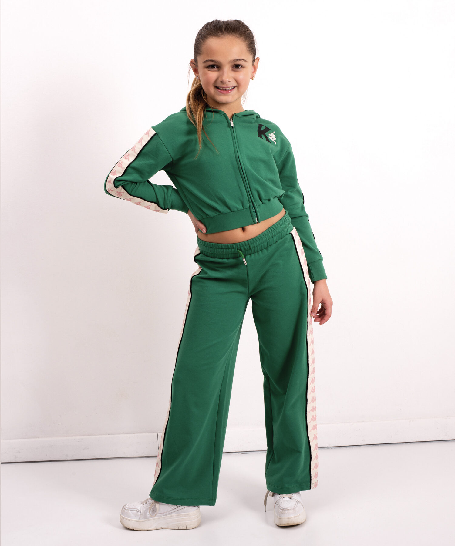 FLEECE PANT Plum Green - Kappa