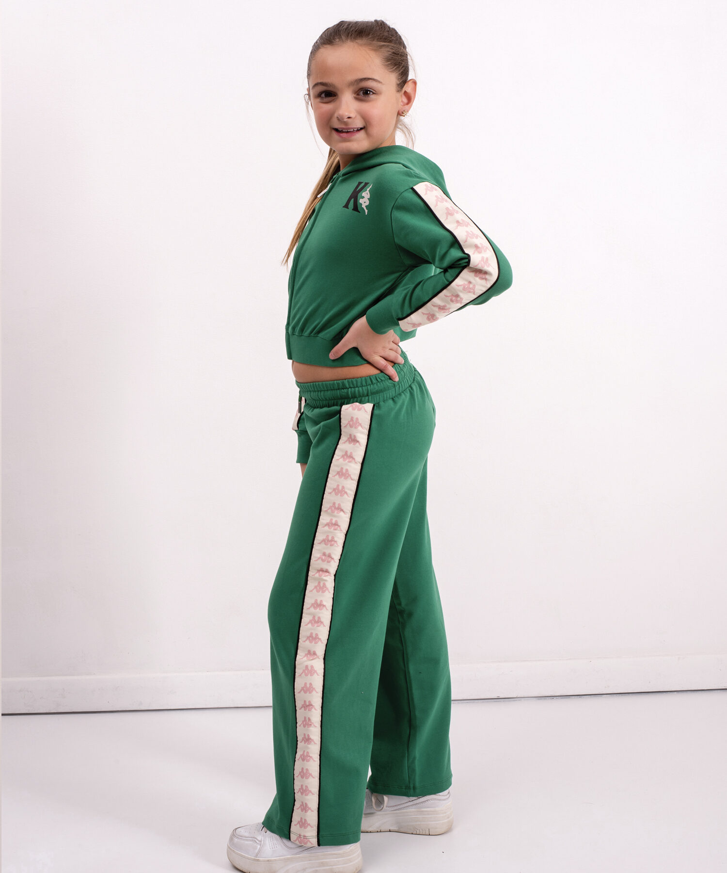 Alternative view of FLEECE PANT Plum Green - Kappa