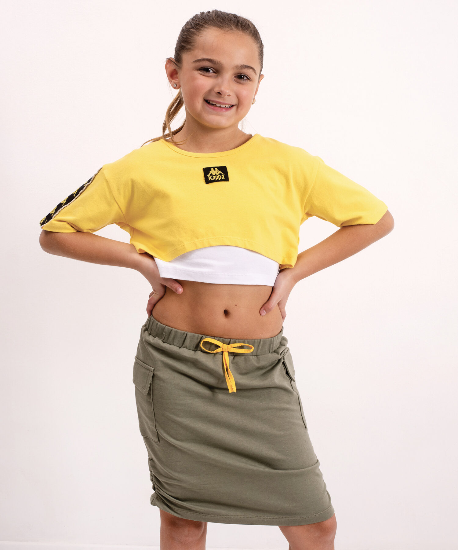 KIT 2 PIECES Bianco+blazing Yellow - Kappa