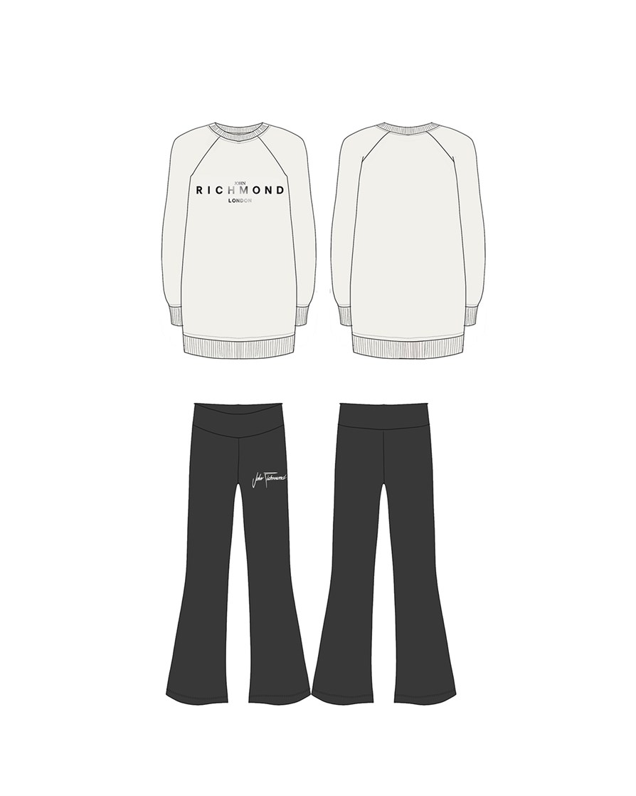 Alternative view of Richmond SET T-SHIRT+PANTS ARTHUT OFF-WHITE Off-white - John Richmond