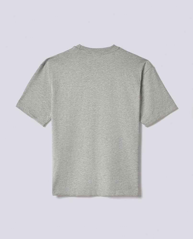 Alternative view of T-SHIRT IN JERSEY CON STAMPA E ETICHETTA Grigio Melange - Hinnominate