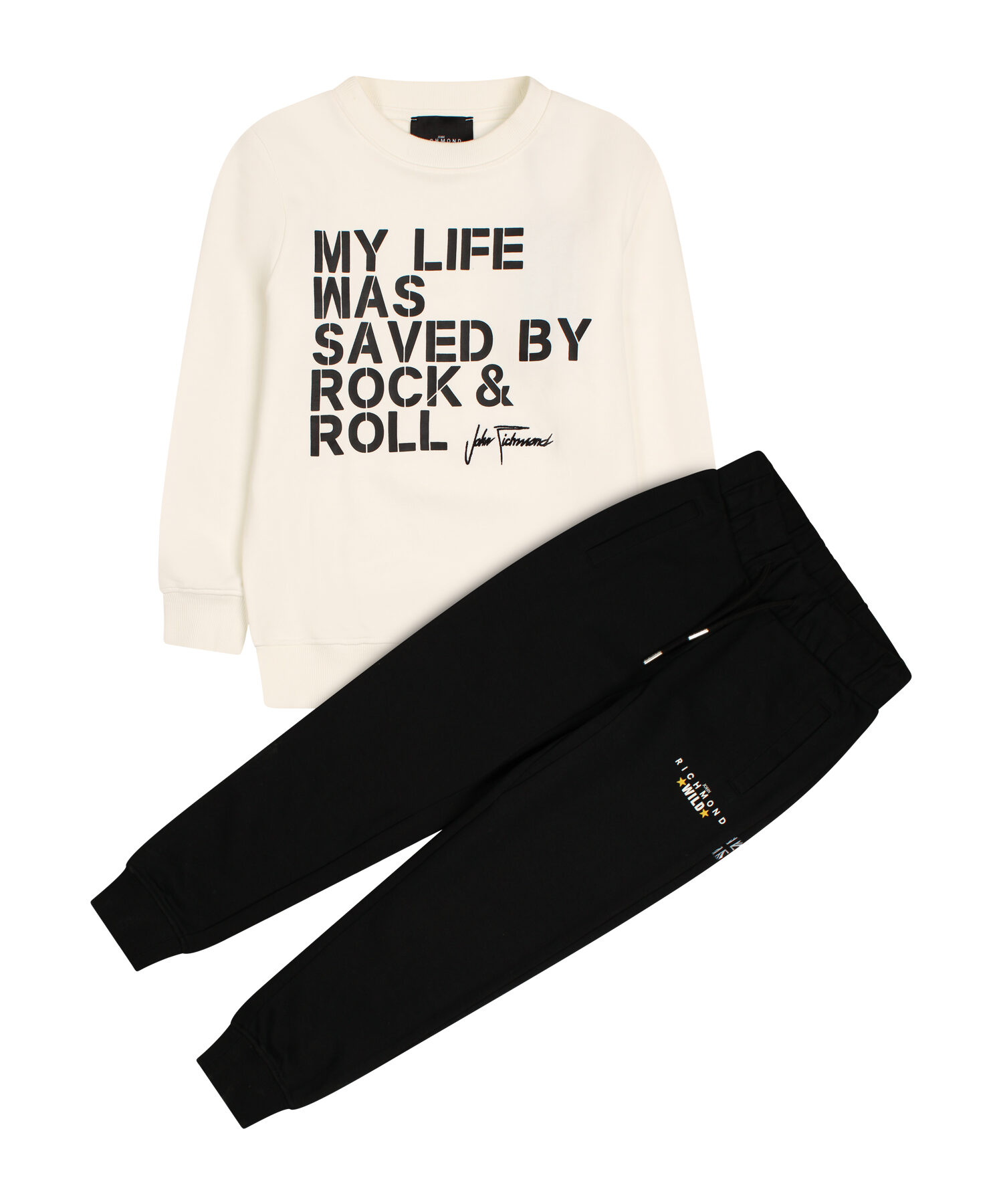 Richmond SET SWEATSHIRT+PANTS DOYLE OFF-WHITE Off-white - John Richmond