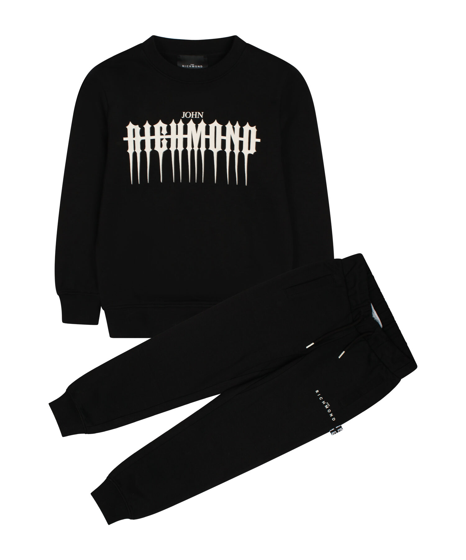 Richmond SET SWEATSHIRT+PANTS HISOK BLACK Black - John Richmond
