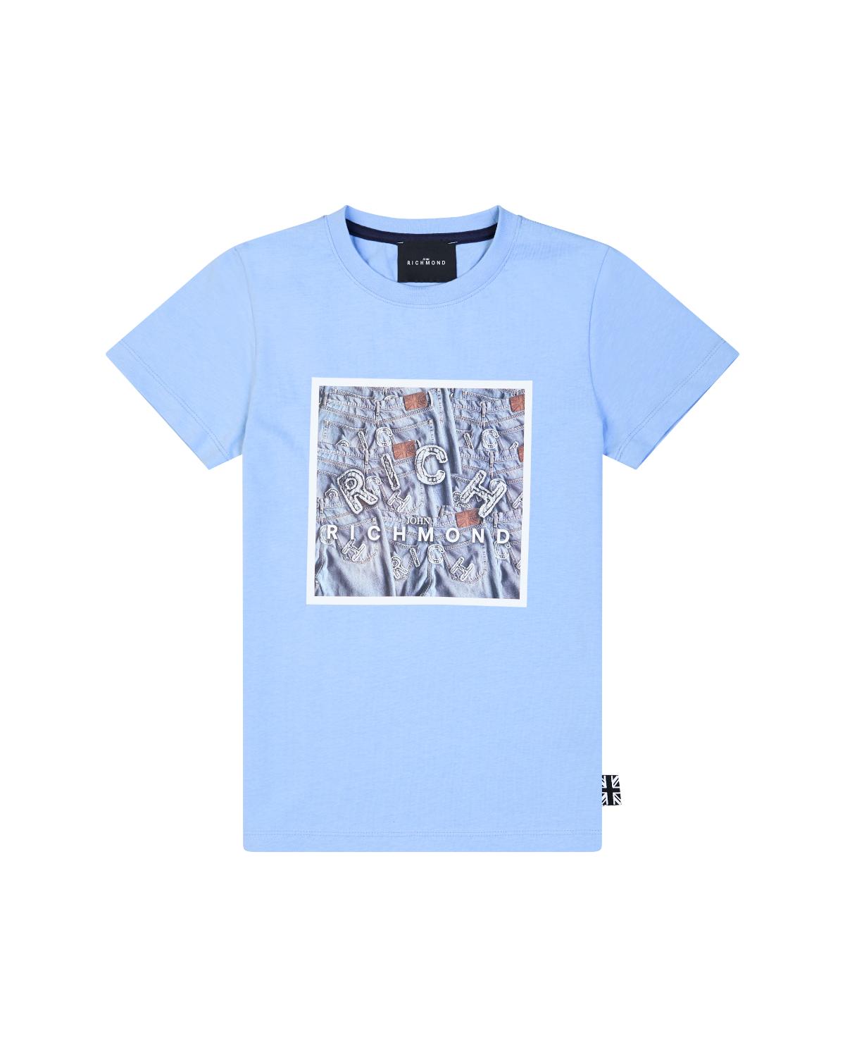 T-SHIRT ZECI Cloud Blue - John Richmond