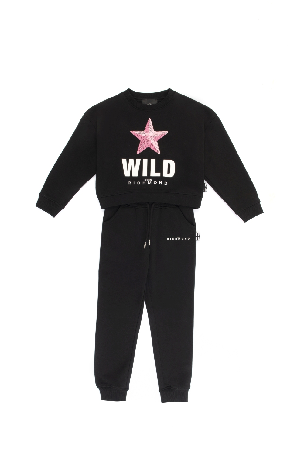 Richmond SET SWEATSHIRT+PANTS DOIMOM BLACK Black - John Richmond