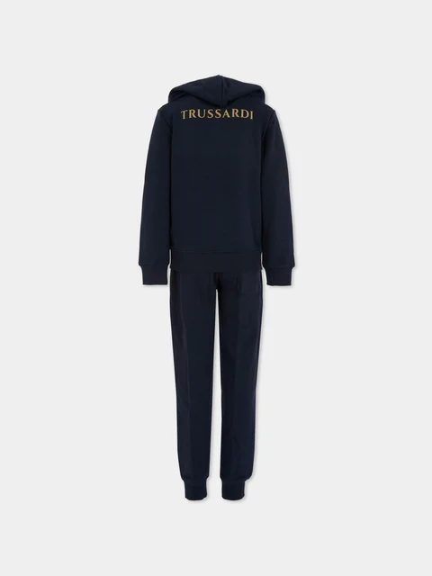 Alternative view of SET SWEATSHIRT ZIP+PANTS OPUMI(N) Blu - Trussardi