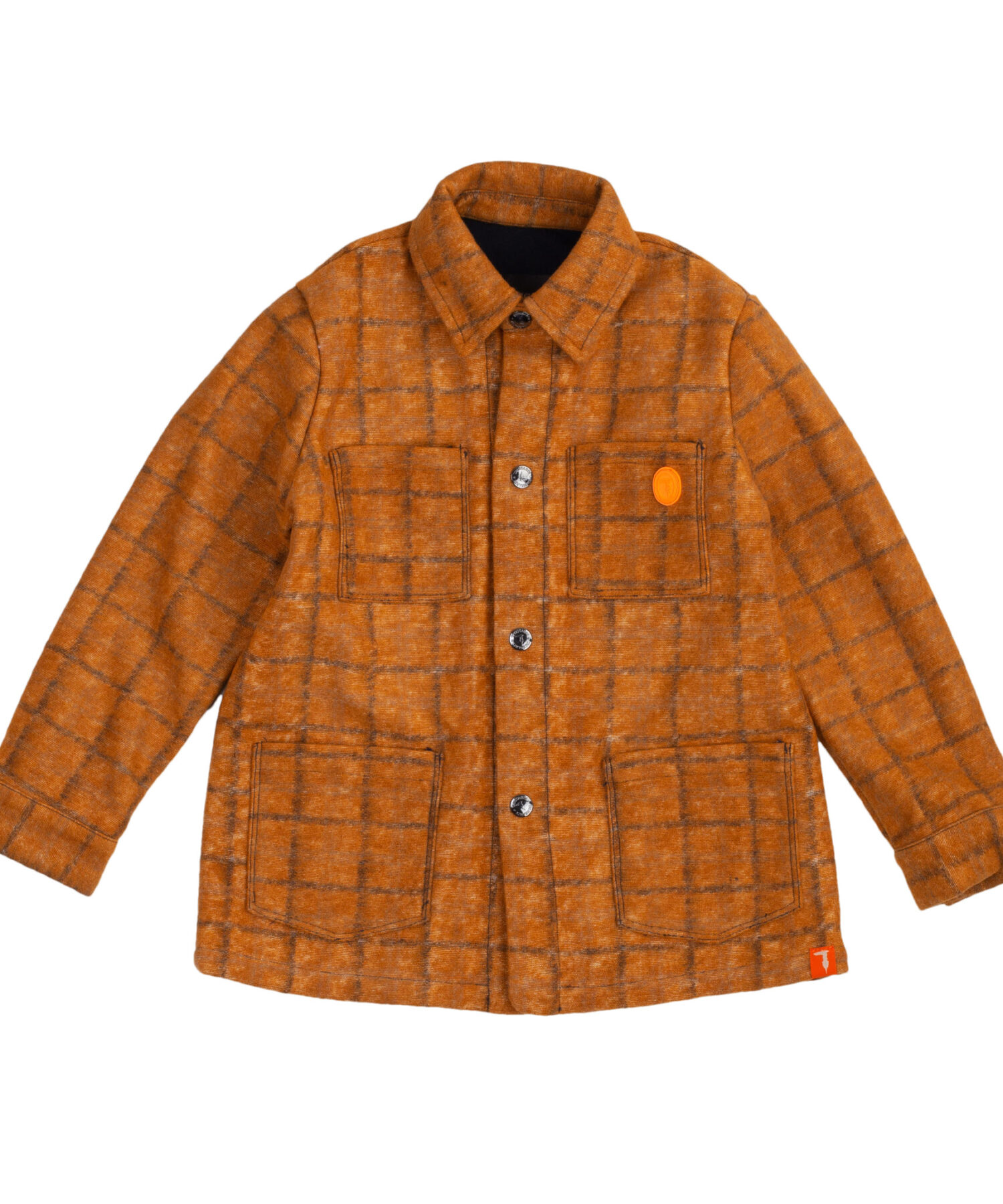 Camicie Bambino Trussardi check orange