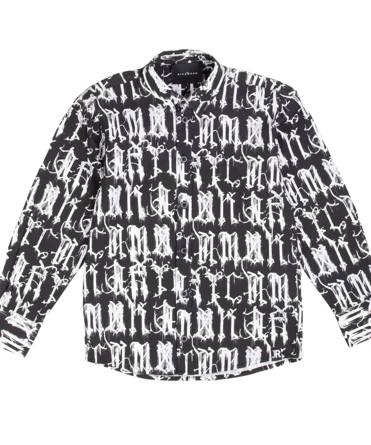 Camicie Bambino John Richmond gothic black white