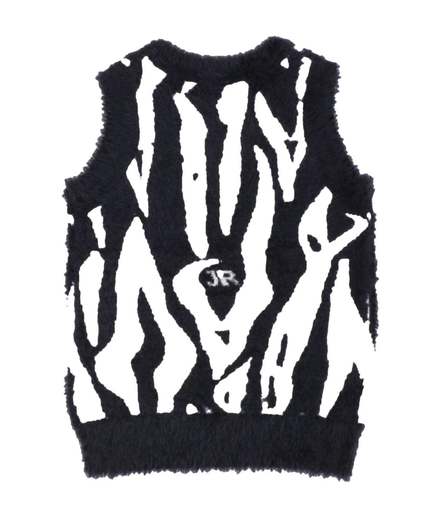 Alternative view of Gilet Bambina John Richmond zebra