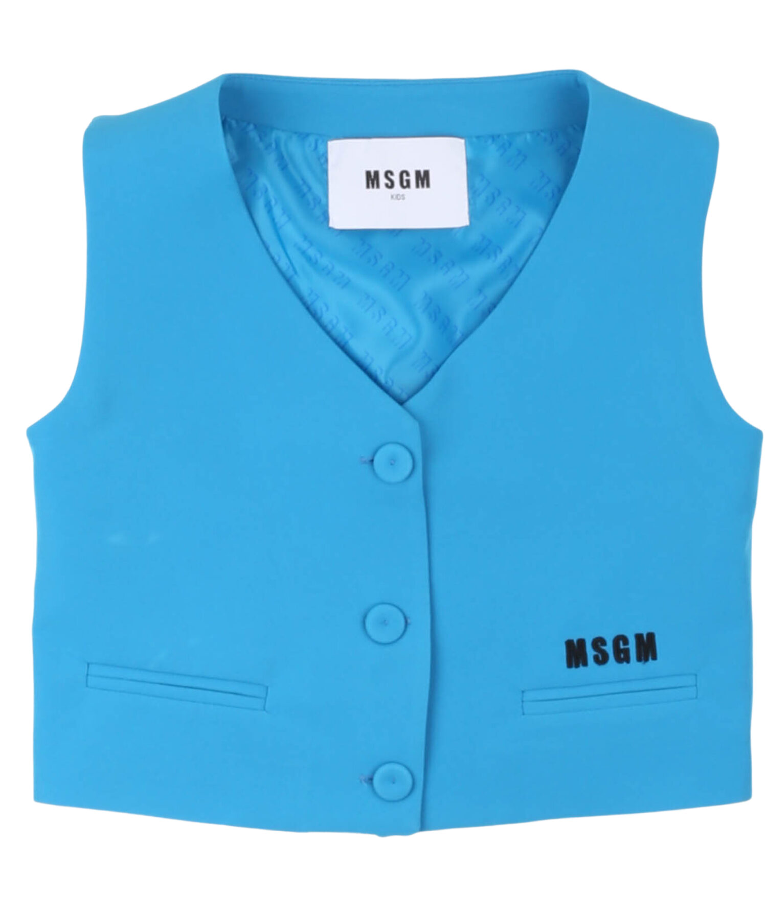 Gilet Bambina Msgm turchese