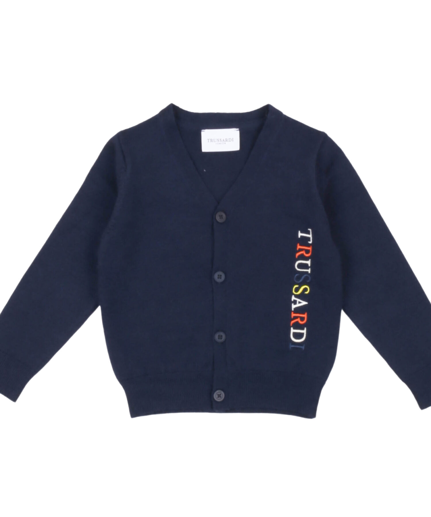 Cardigan Bambino Trussardi blue navy