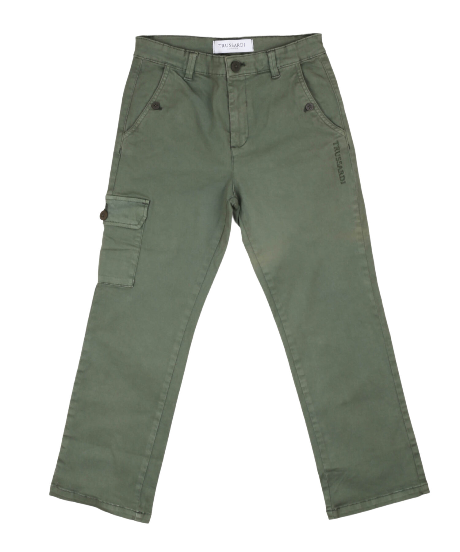 Pantaloni Bambino Trussardi green mil