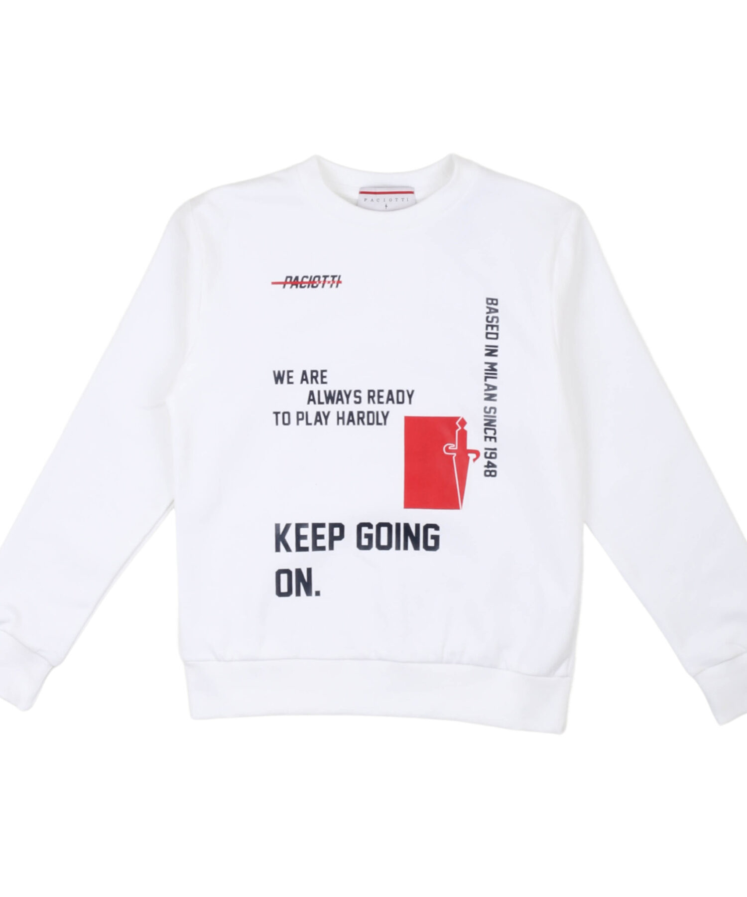 Felpe Bambino Paciotti bianco