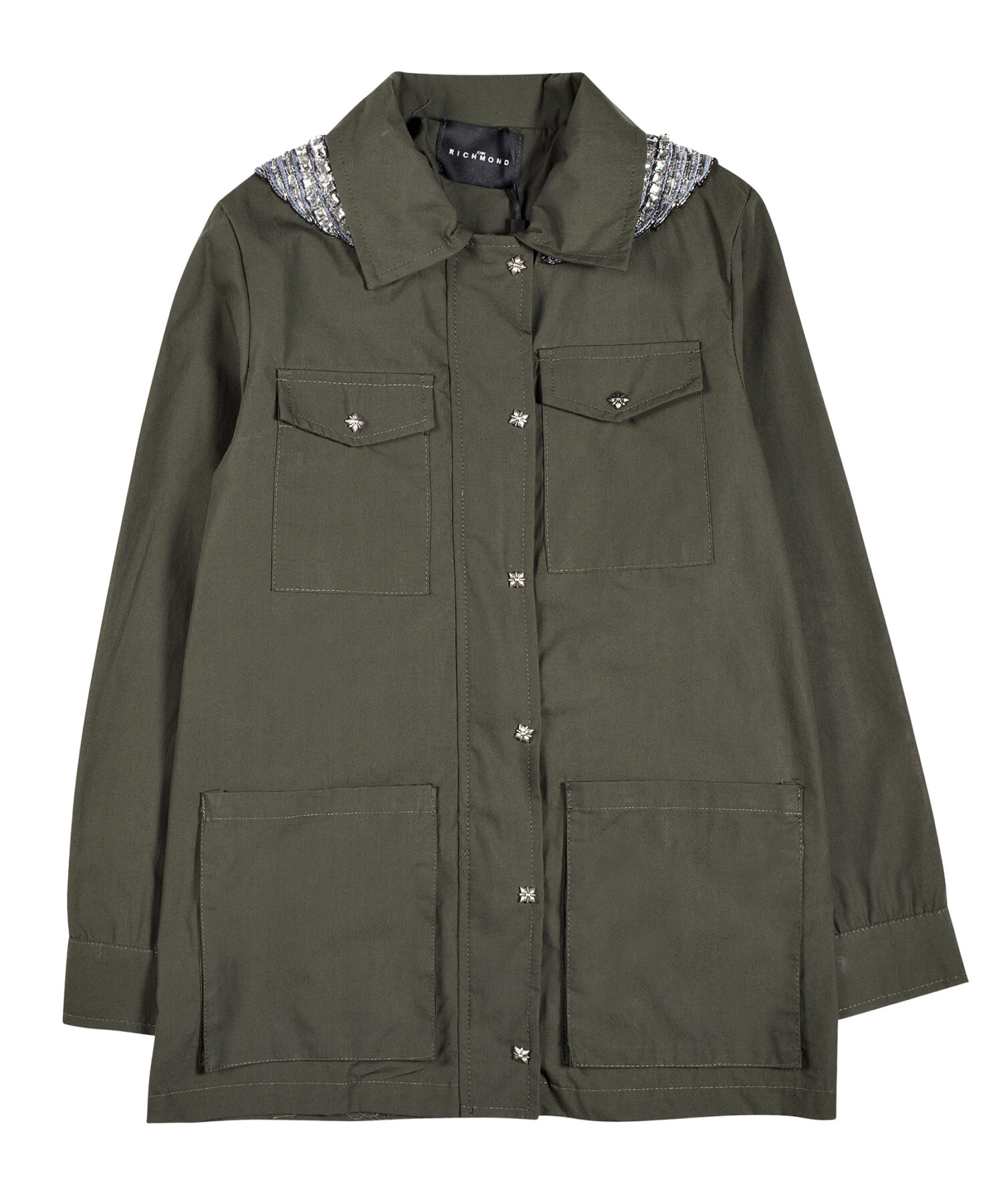 Camicie Bambina John Richmond verde militare