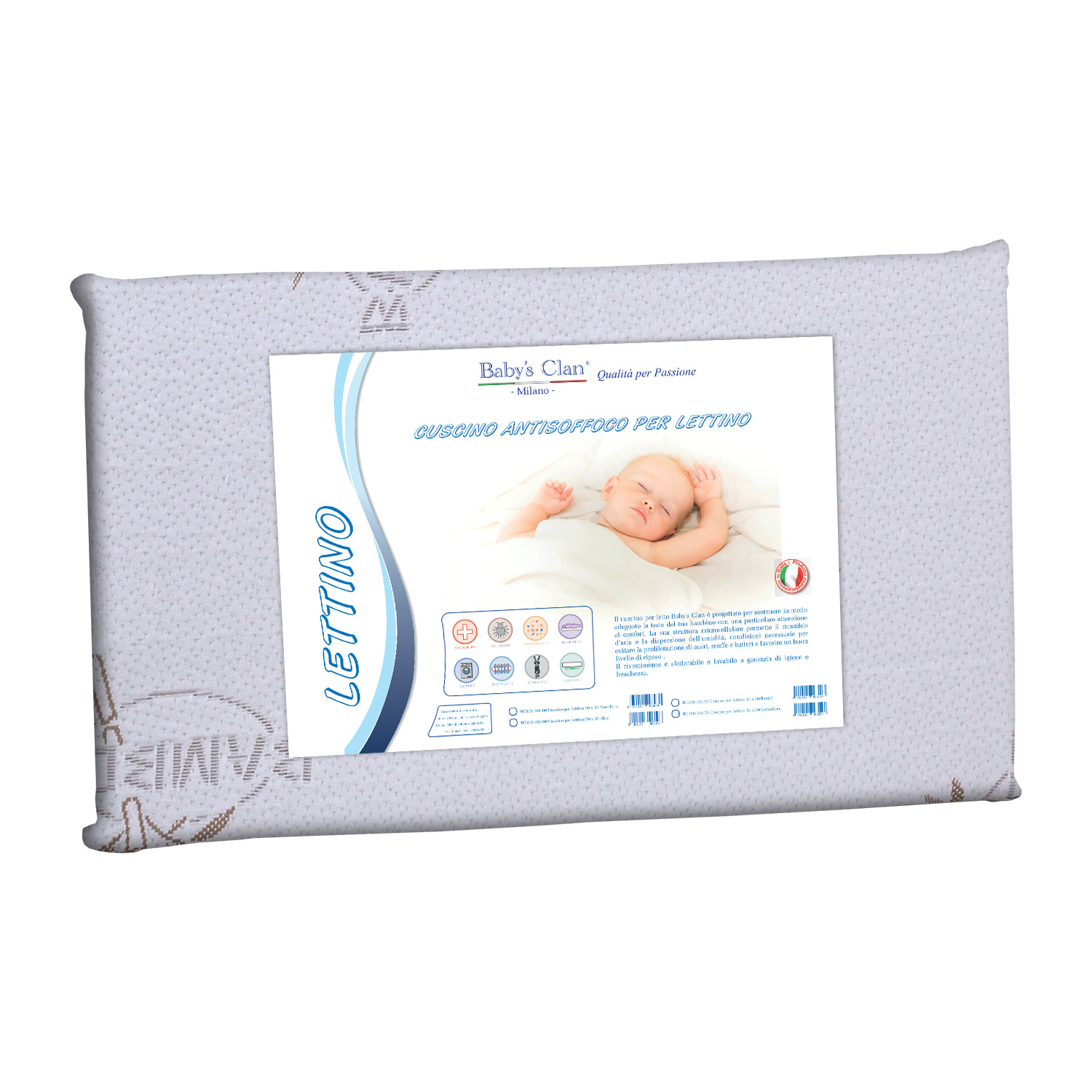 Bamb&ugrave; - Cuscino lettino con fibra naturale - Baby's Clan