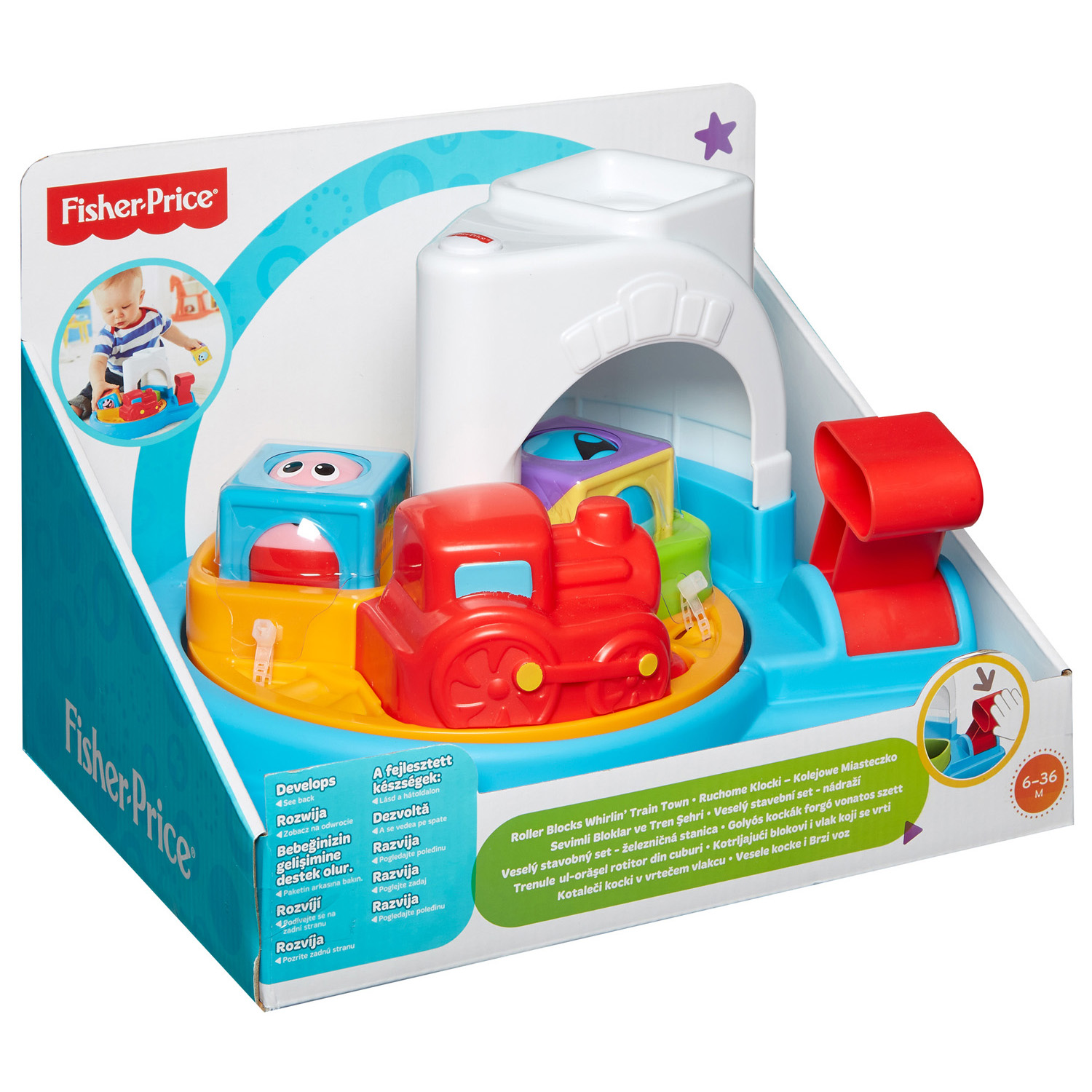 Alternative view of Blocchi rotanti trenino - Fisher Price
