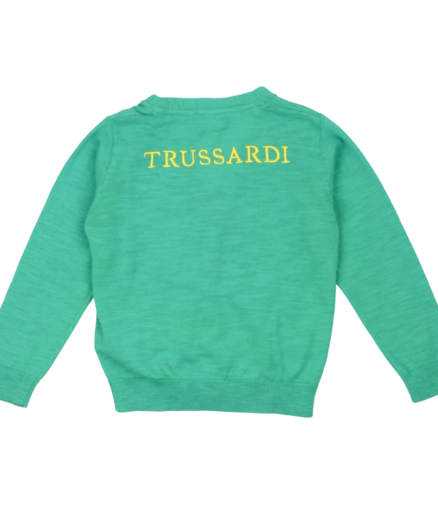 Alternative view of Cardigan Bambino Trussardi green yel