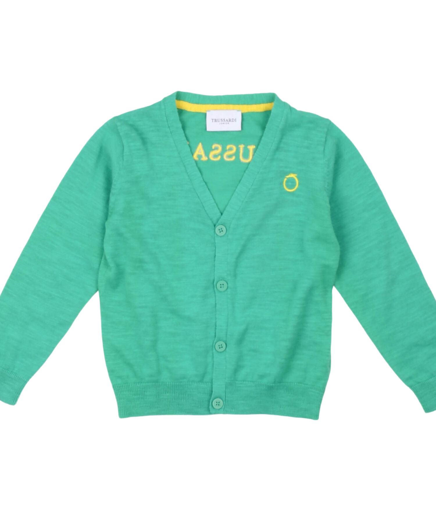 Cardigan Bambino Trussardi green yel