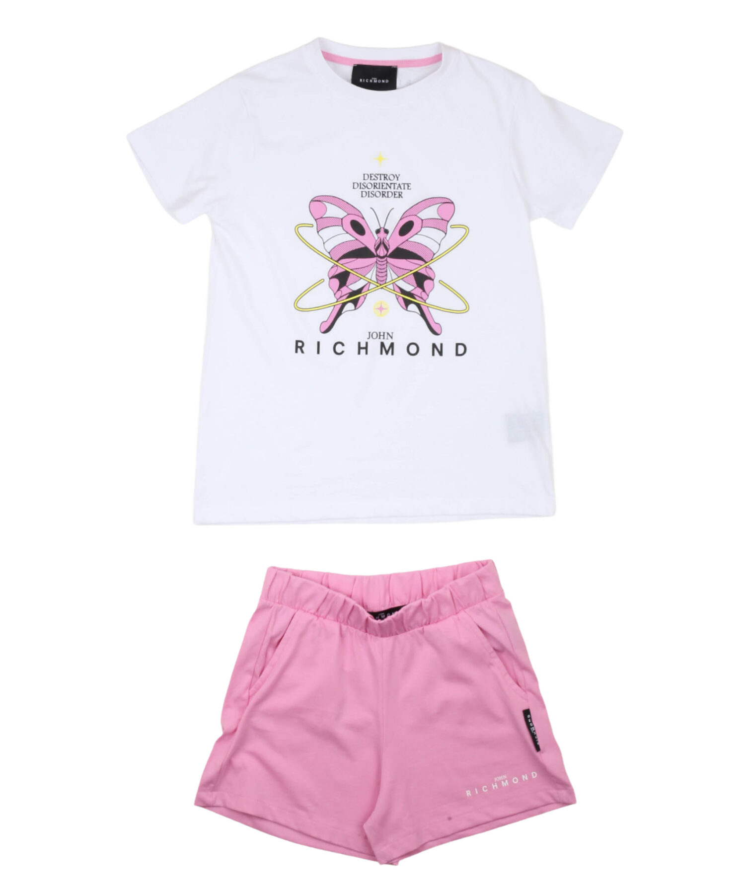 Completi Bambina John Richmond white pink