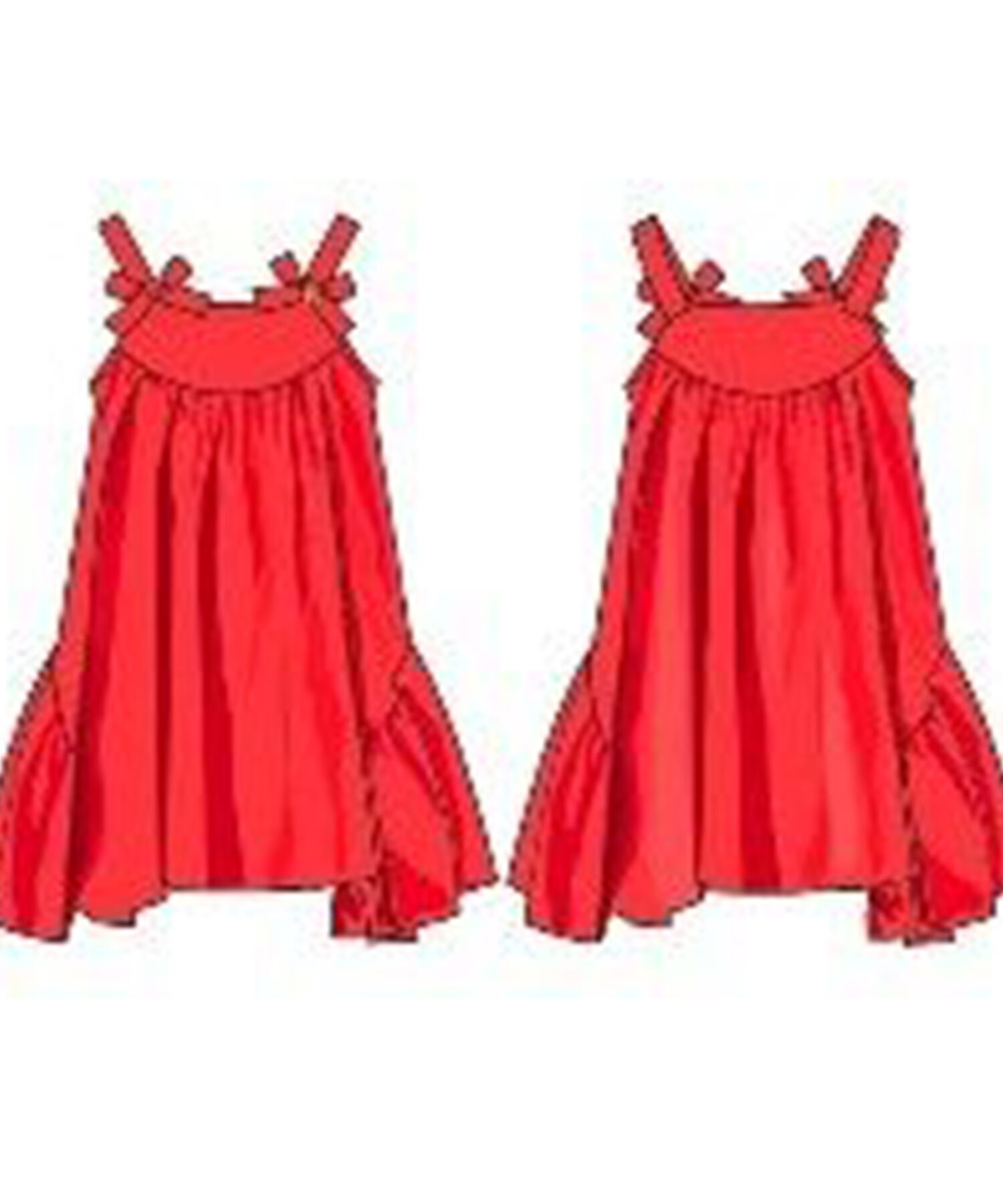 Abiti Bambina Trussardi red bright