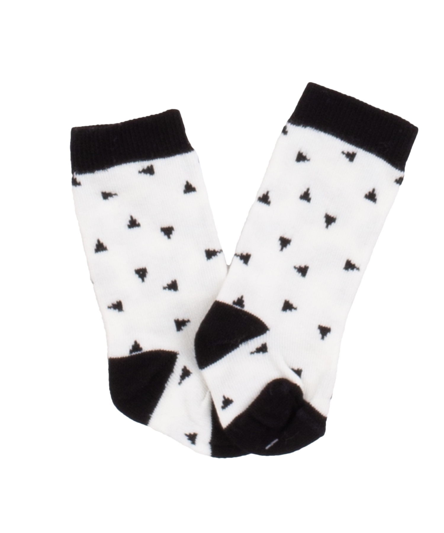 Calze Unisex Coccodè triangoli nero panna