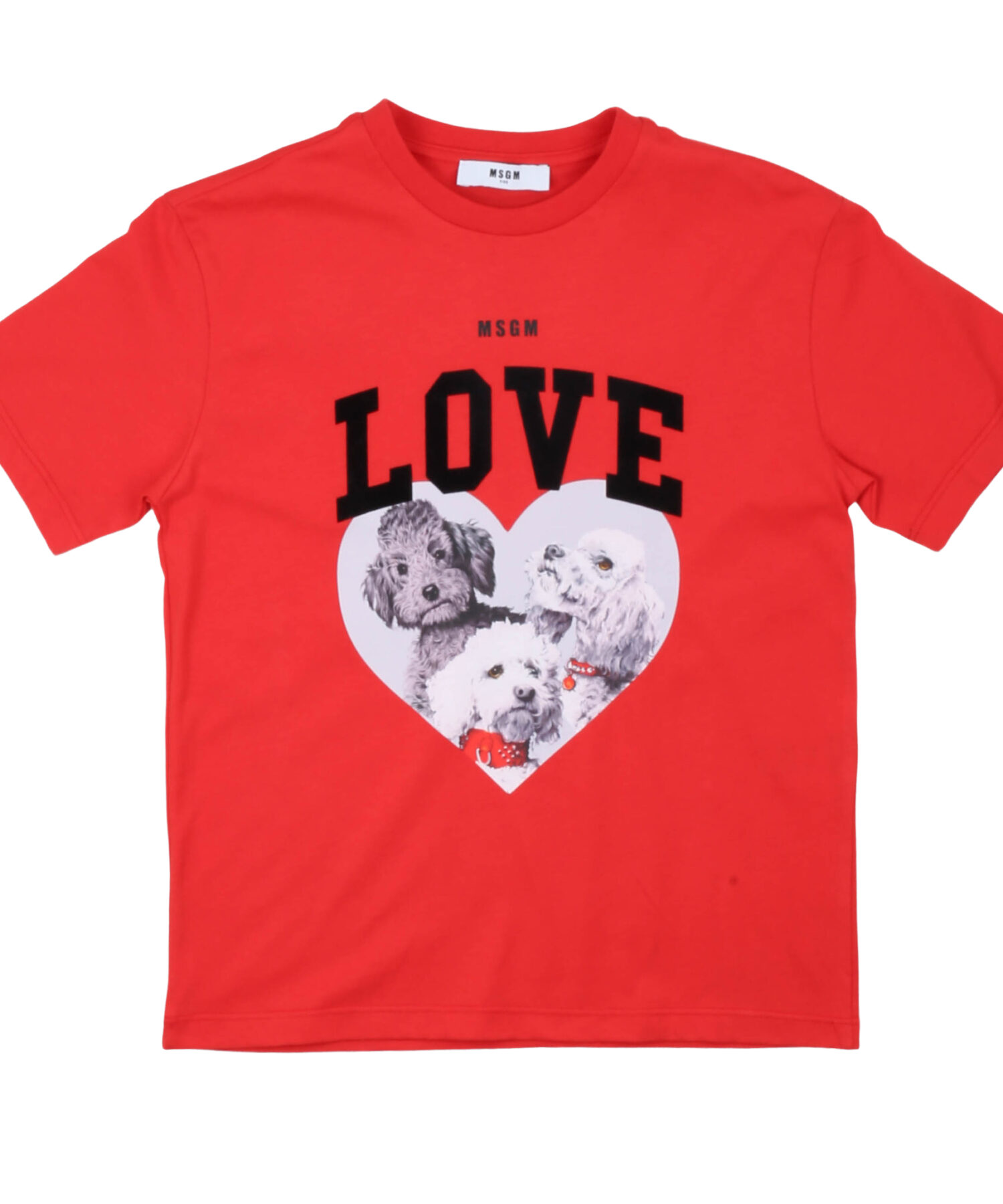 T-Shirt Bambina Msgm rosso
