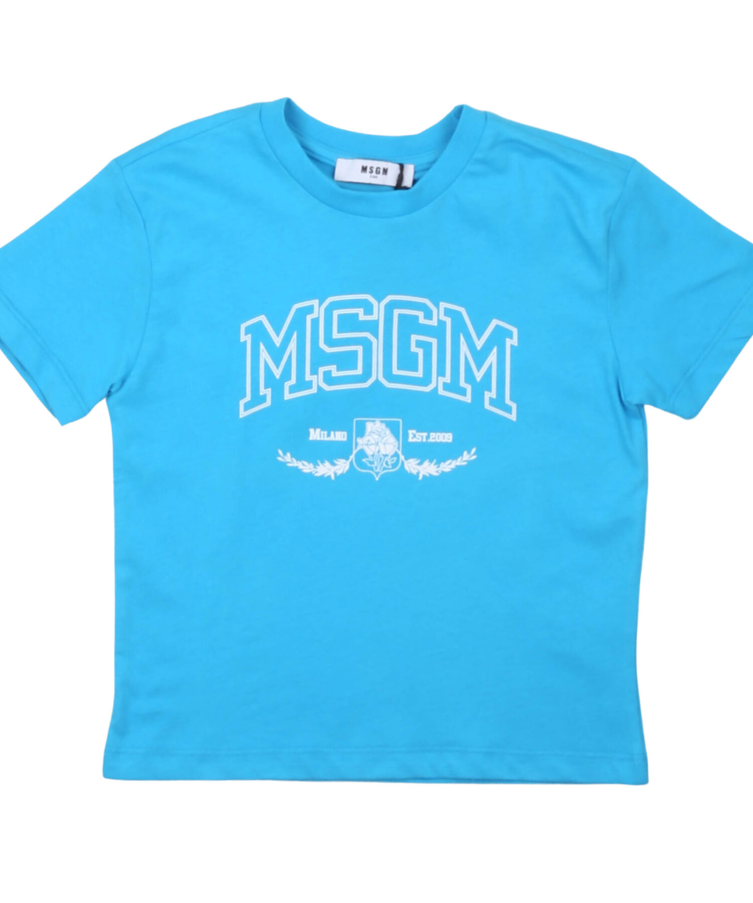 T-Shirt Bambino Msgm turchese