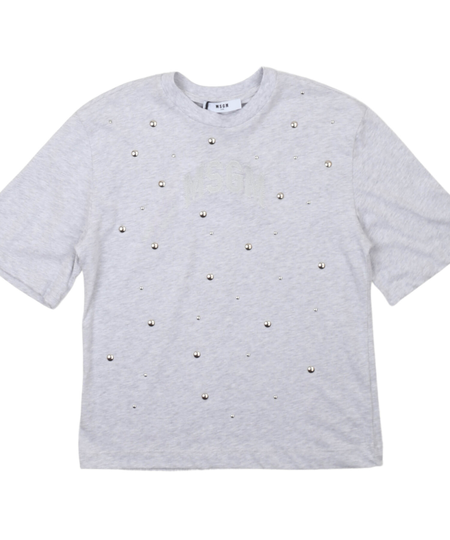 T-Shirt Bambina Msgm grigio