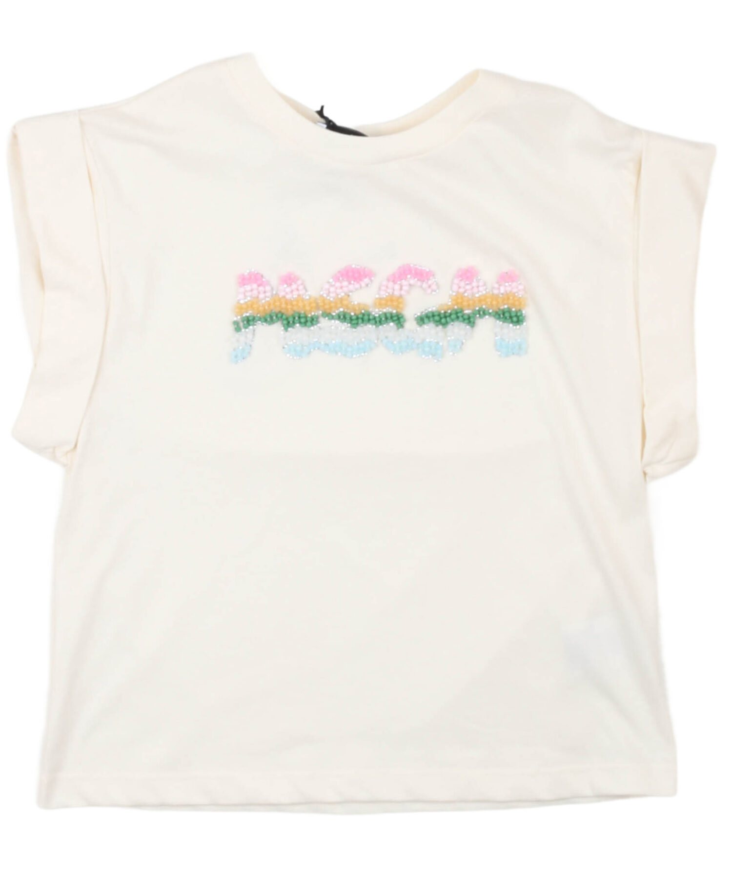 T-Shirt Bambina Msgm crema
