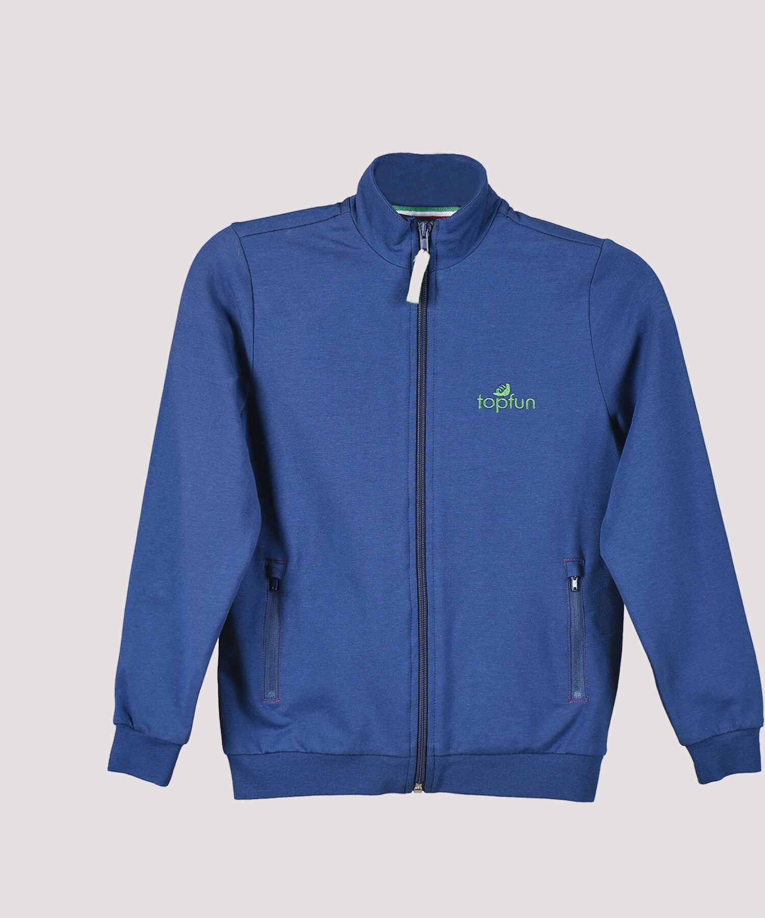 Top Fun Flash PE26 - High Neck Sweatshirt Boys Blu - Top Fun