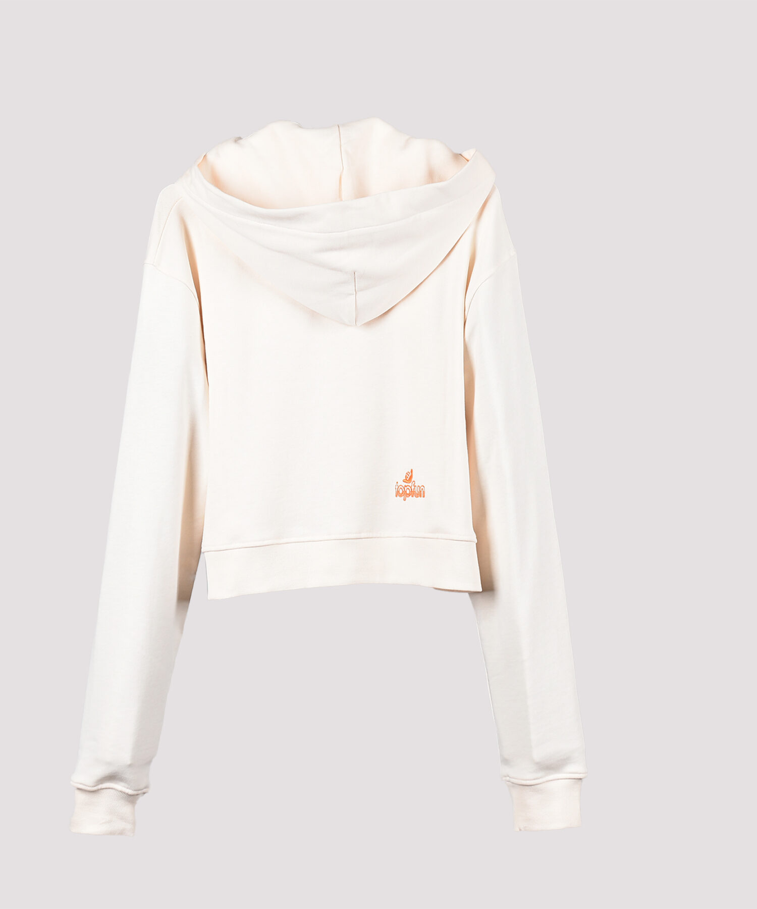 Alternative view of felpa ragazza con cappuccio crop