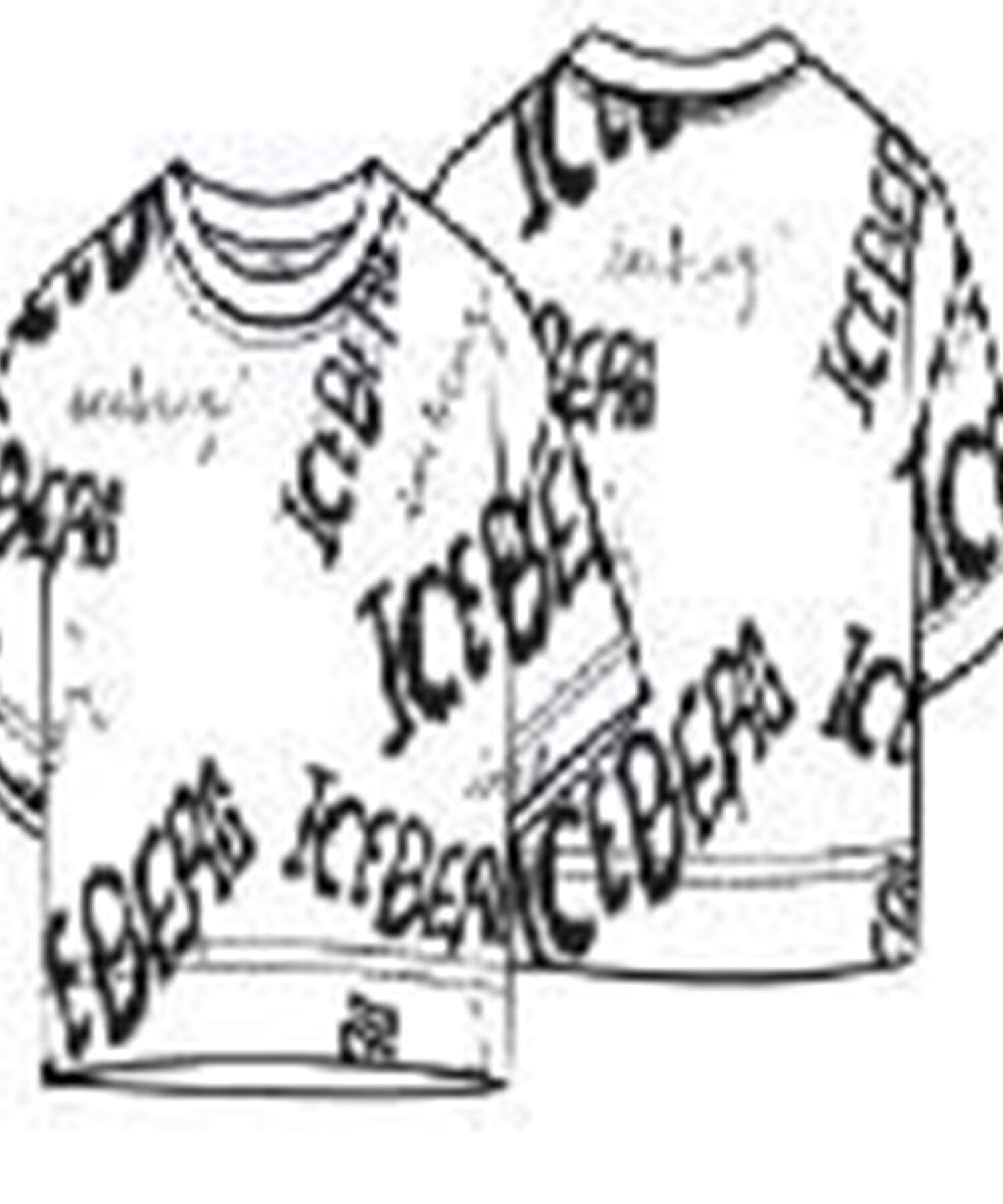 T-Shirt Bambina Iceberg black white