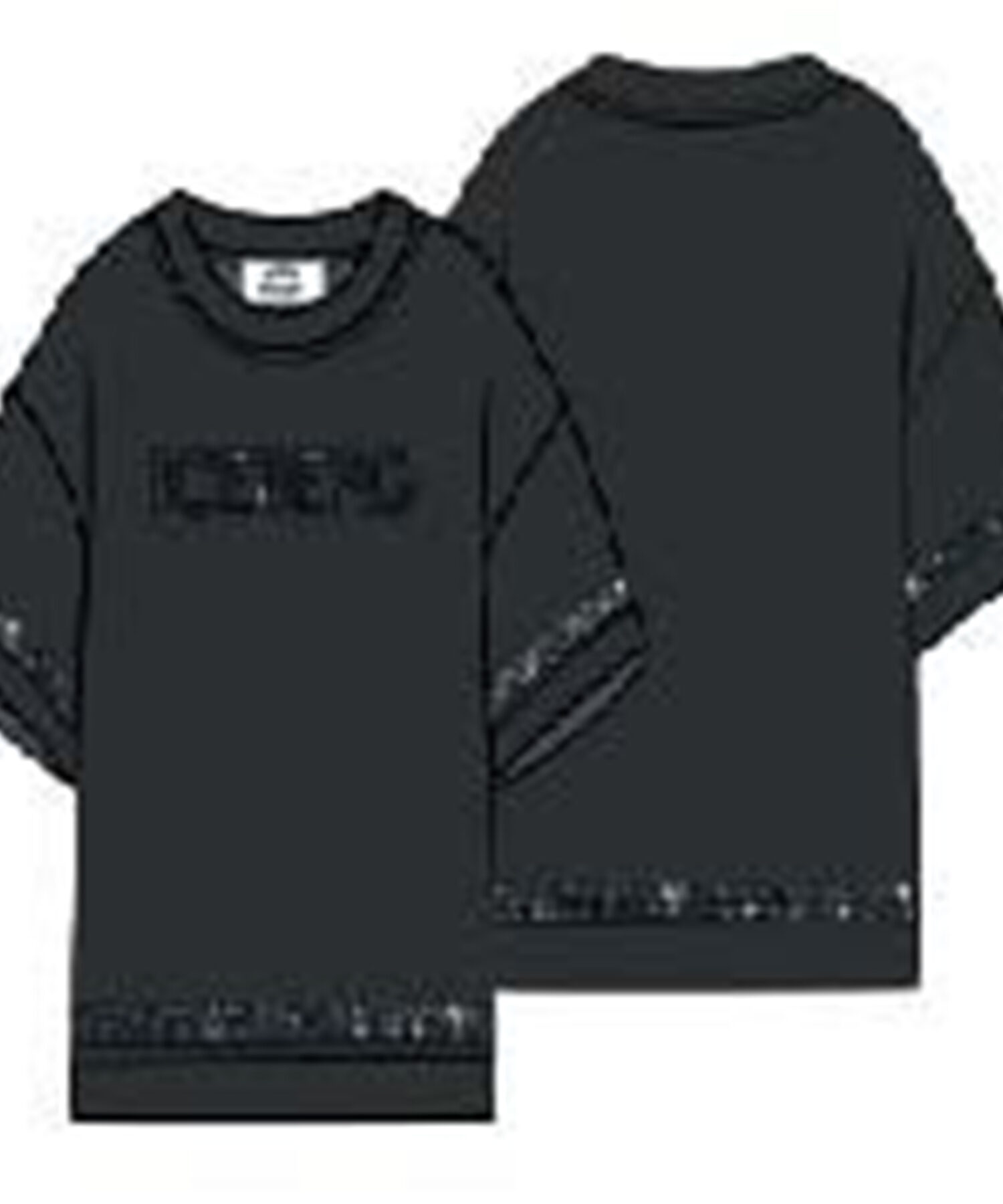 T-Shirt Bambina Iceberg black