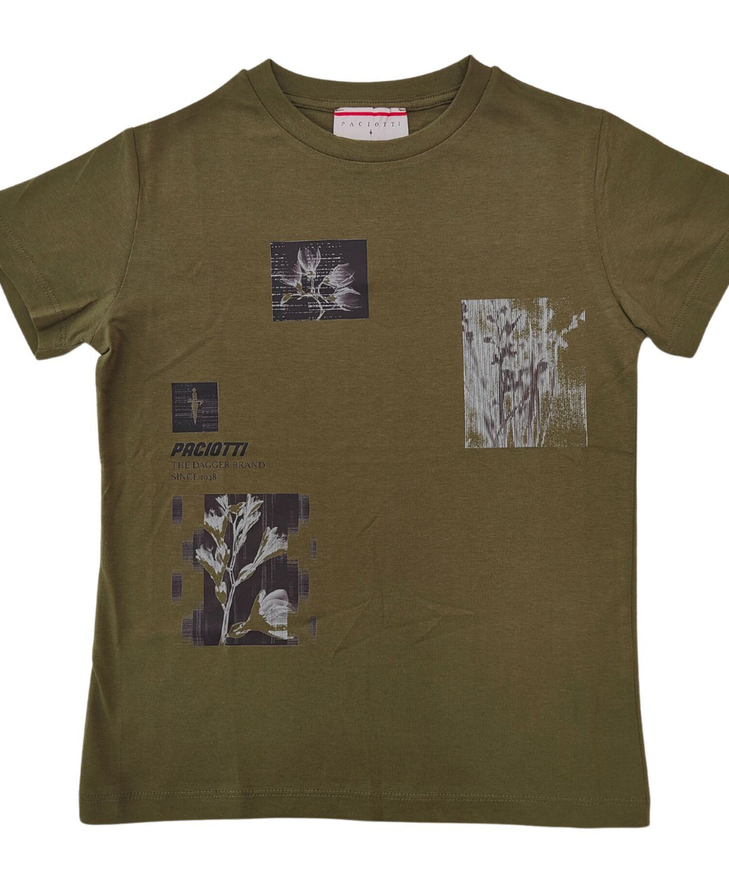 T-Shirt Bambino Paciotti verde militare