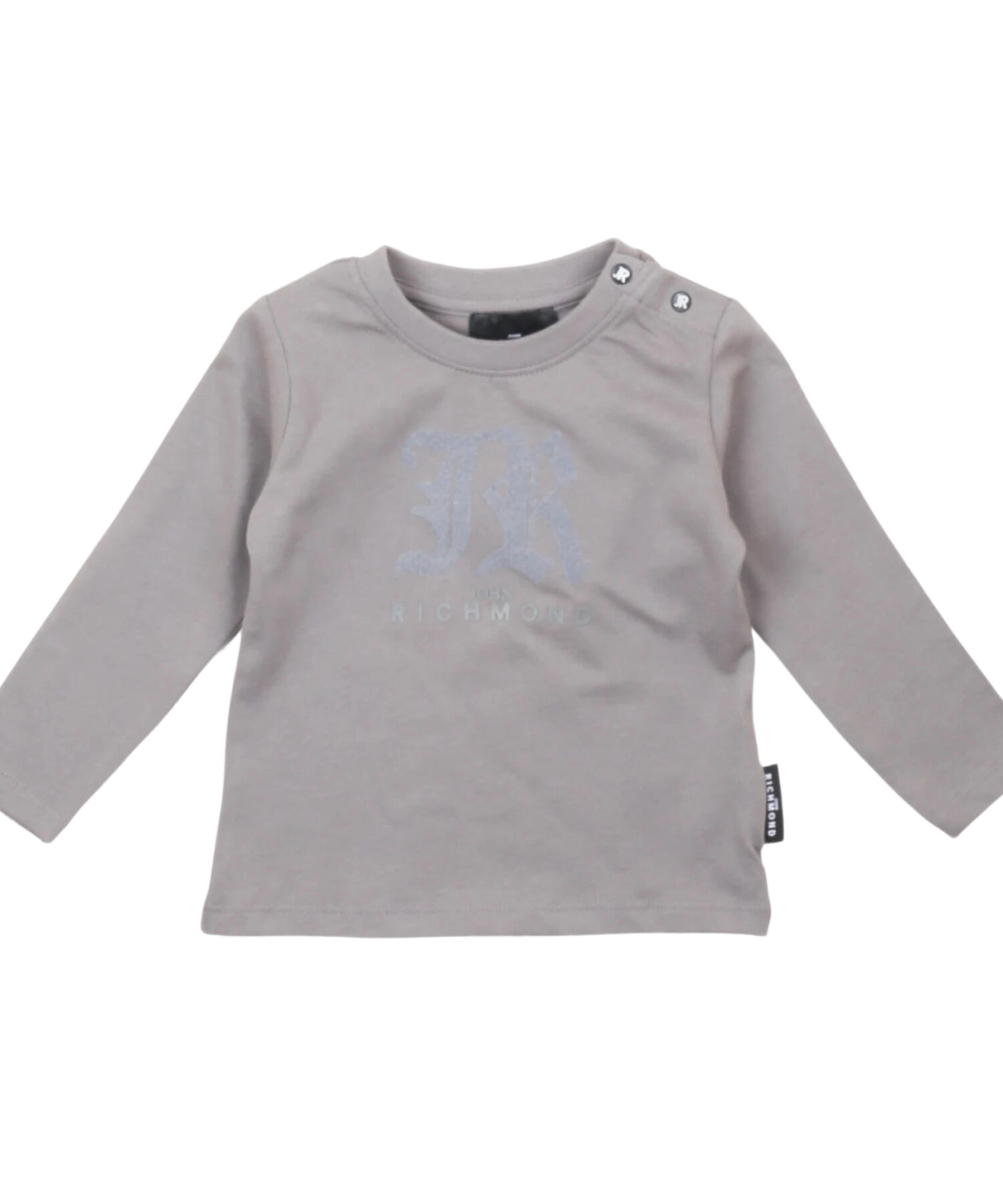 T-Shirt Bambino John Richmond grey steel