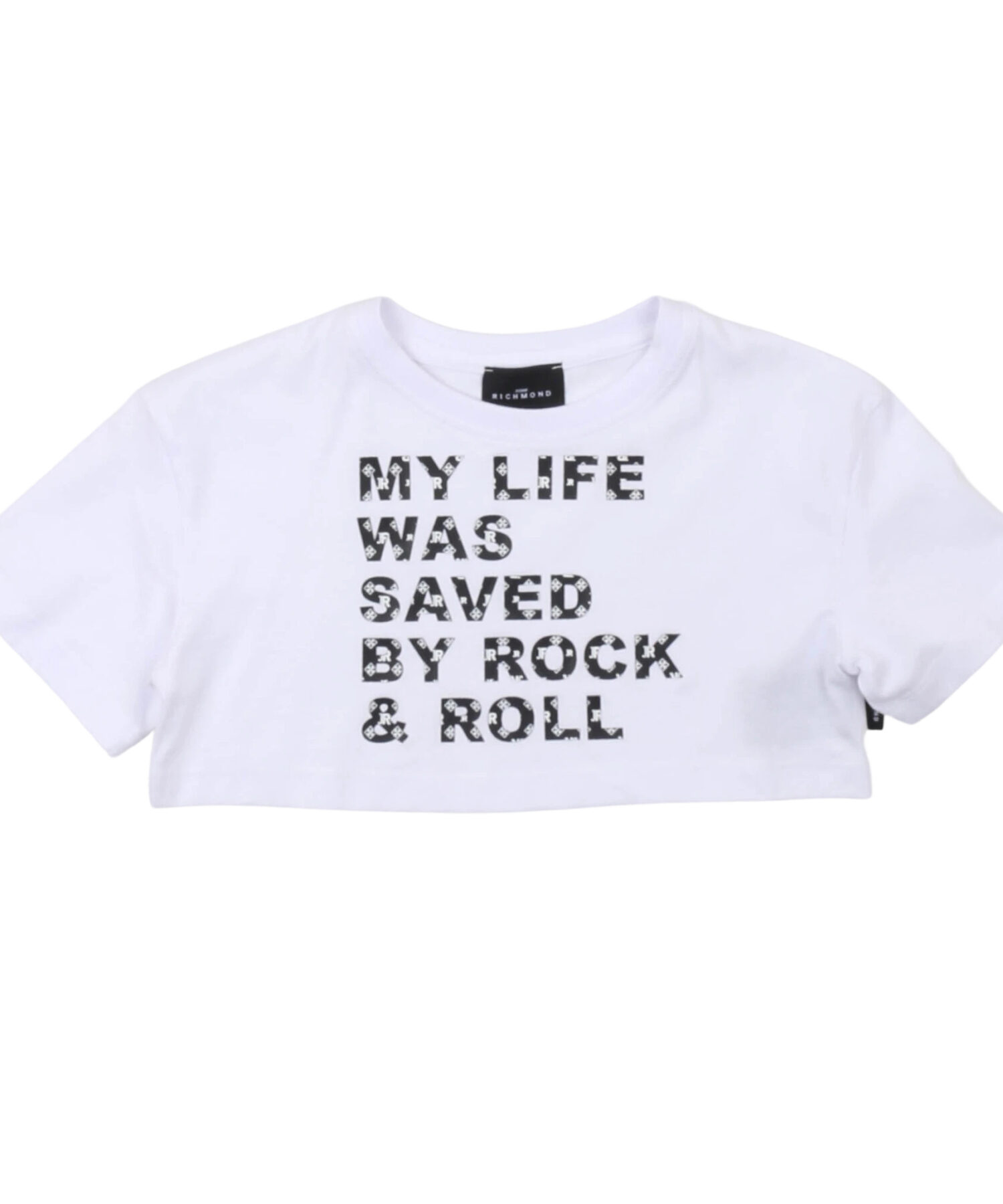 T-Shirt Bambina John Richmond white blk