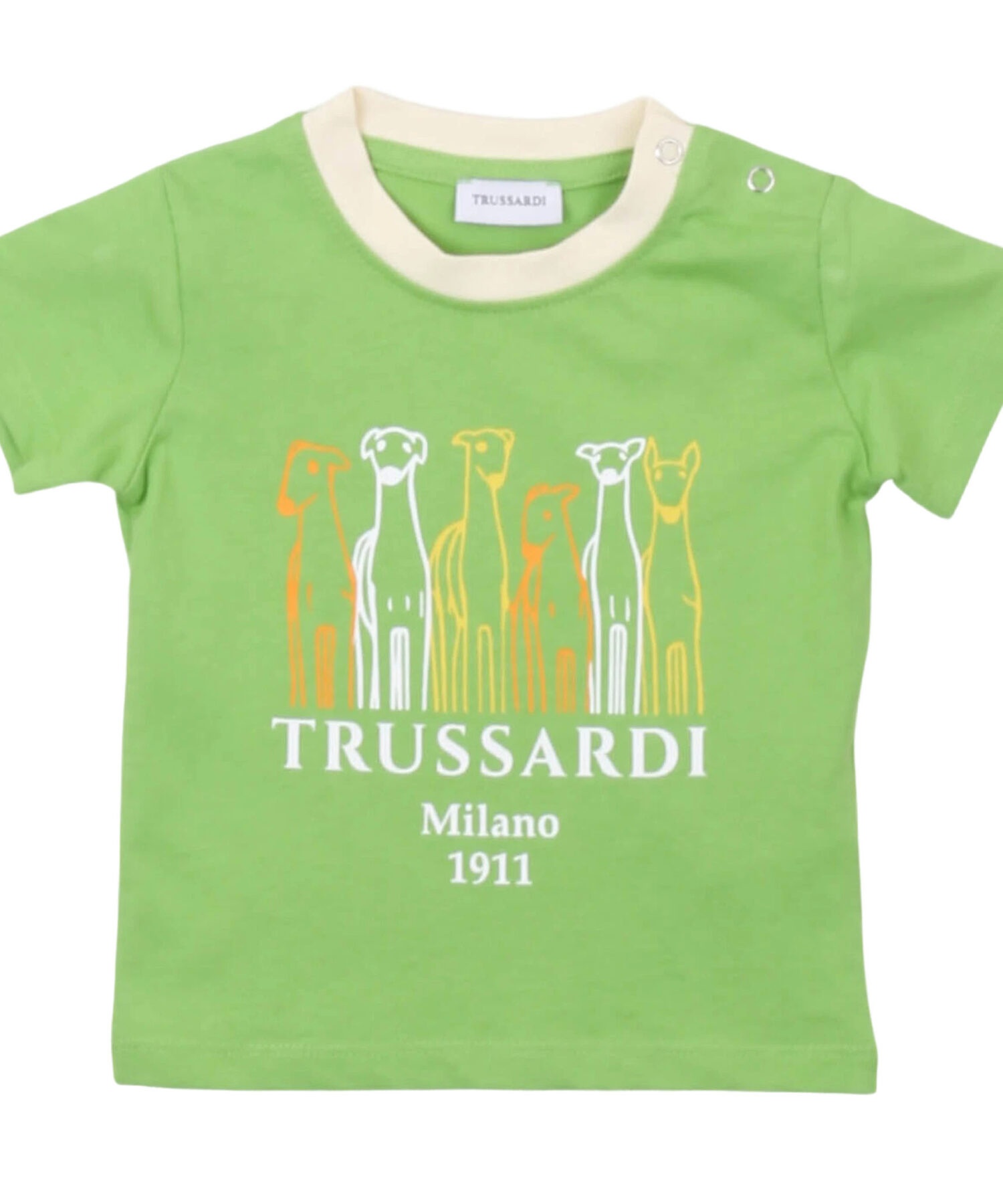 T-Shirt Bambino Trussardi green deep