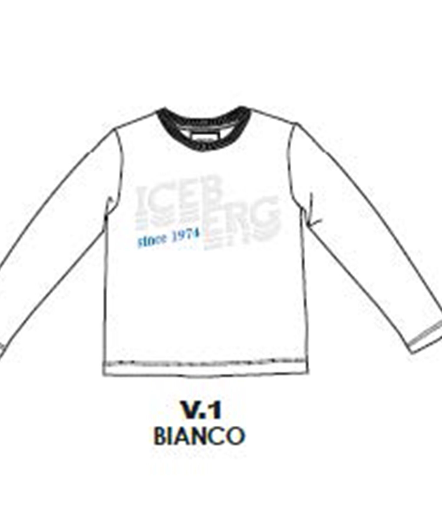 T-Shirt Bambino Iceberg biancopanna