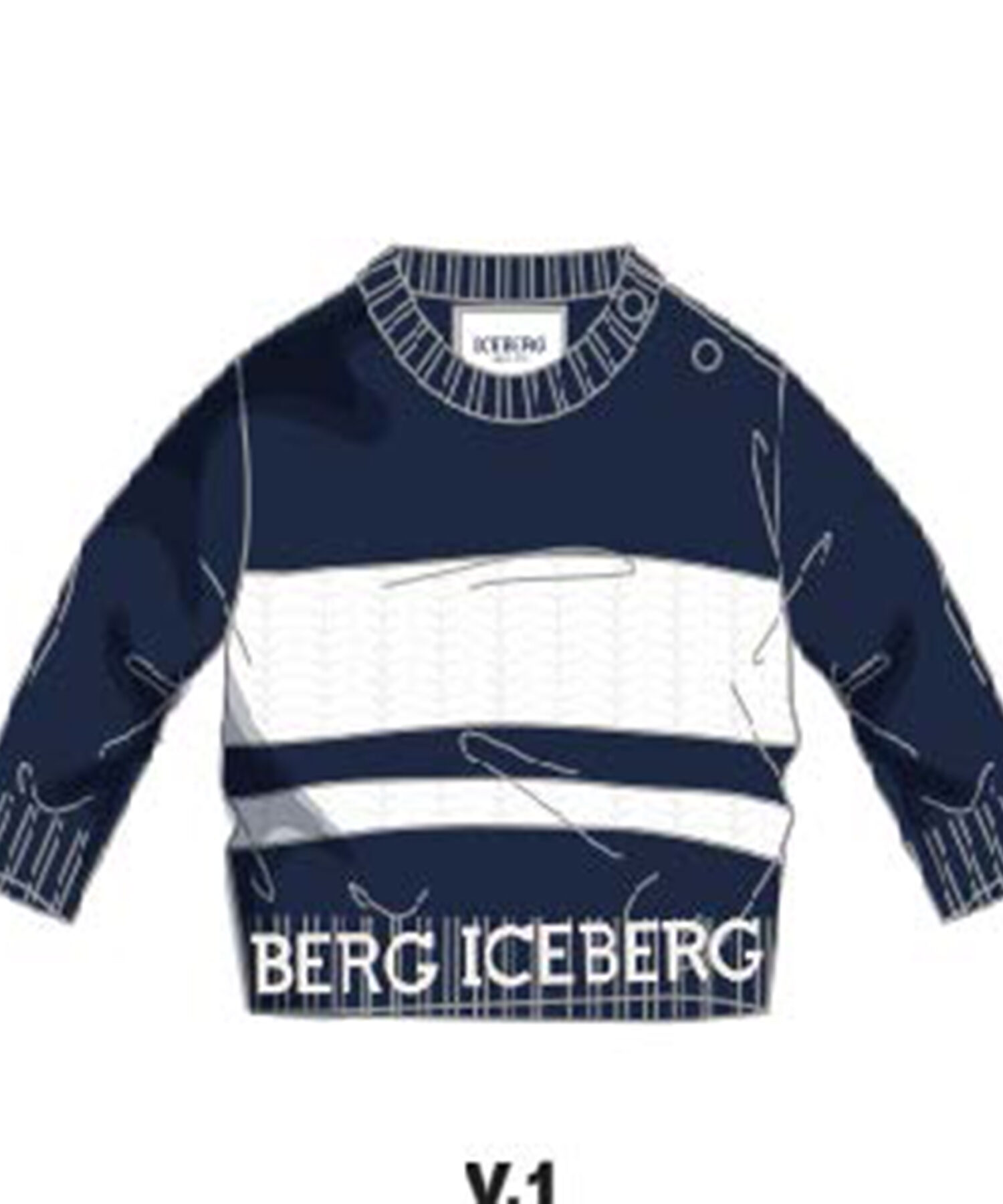 Maglie Bambina Iceberg blu