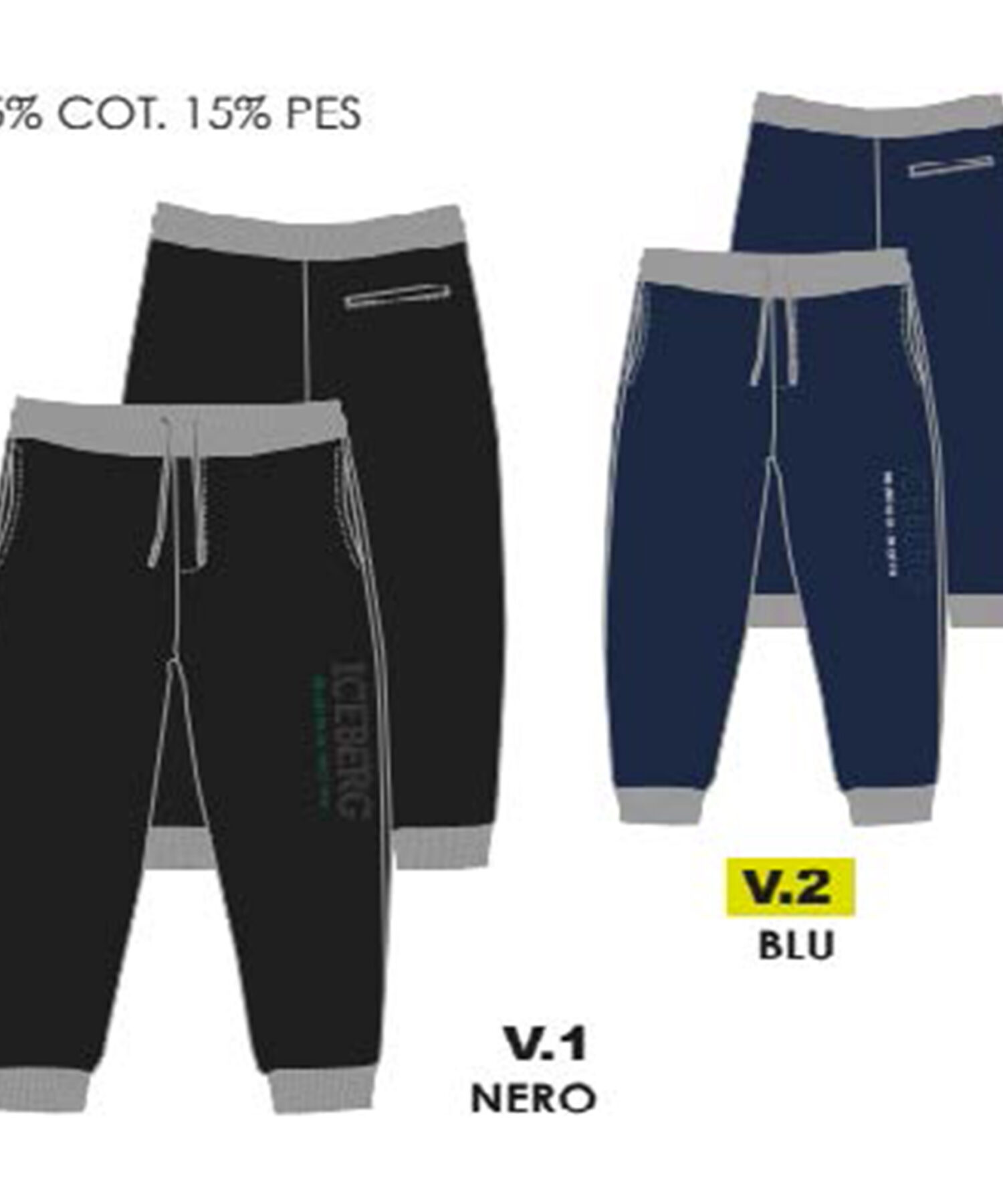 Pantaloni Bambina Iceberg nero