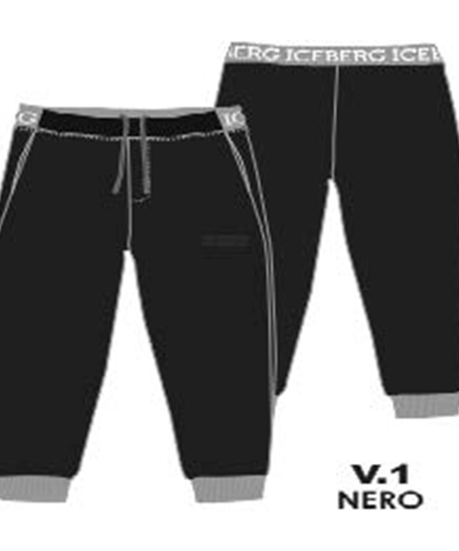 Pantaloni Bambina Iceberg nero