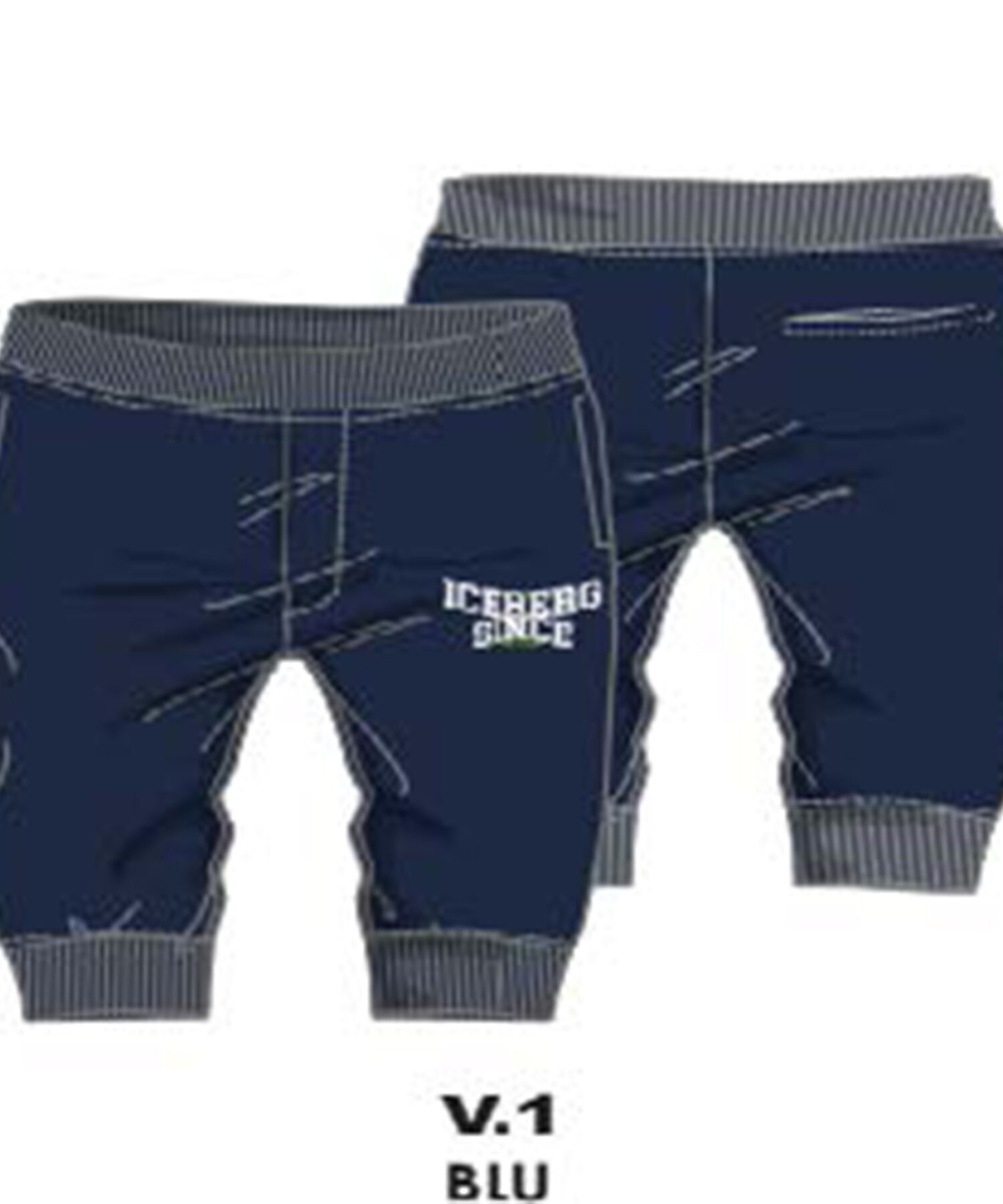 Pantaloni Bambina Iceberg blu